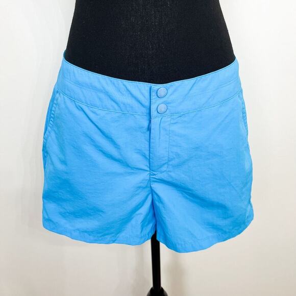 Eddie Bauer Women’s Mid Rise Running Shorts Sz 6 Blue‎ Inseam 3.5” Athletic - Picture 1 of 10